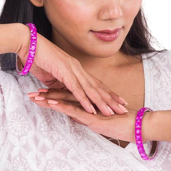 Bangles Set featuring Alloy Metal Latkan for Girls and Women 03