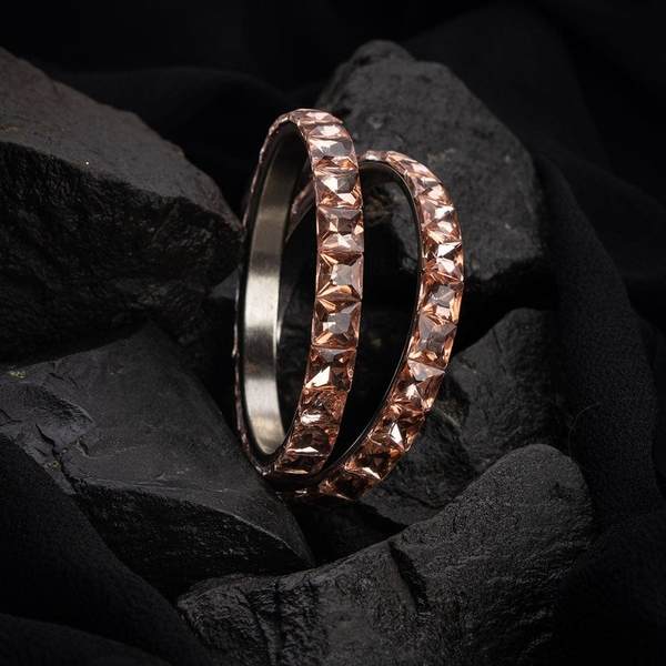 Alloy Metal Latkan Bangles Set for Females of all Ages