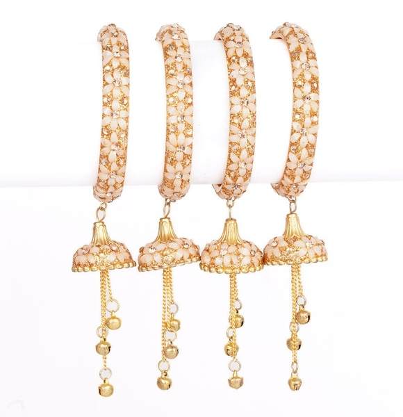 Elegant Latkan Bangles Set for Wedding Festivities 02