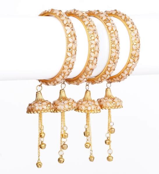 Elegant Latkan Bangles Set for Wedding Festivities