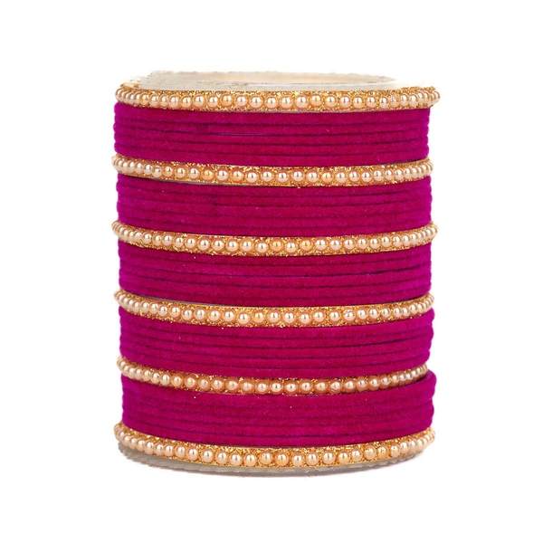 Timeless Velvet & Metal Bangles for Cultural Elegance