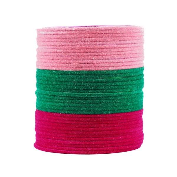 Velvet Bangles in Three Vibrant Colors