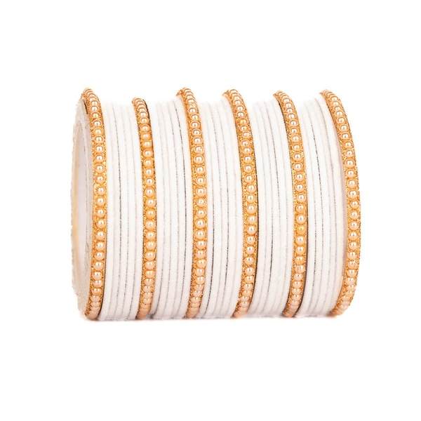 Chic Velvet & Metal Bangles for Graceful Moments 02