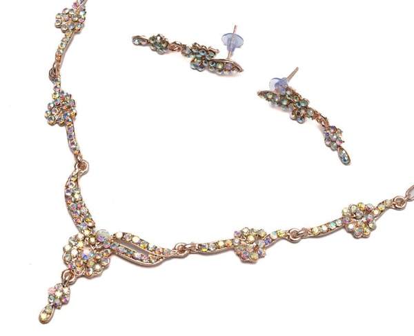 Gold Plated Fashion Bridal Necklace Set for Women 03