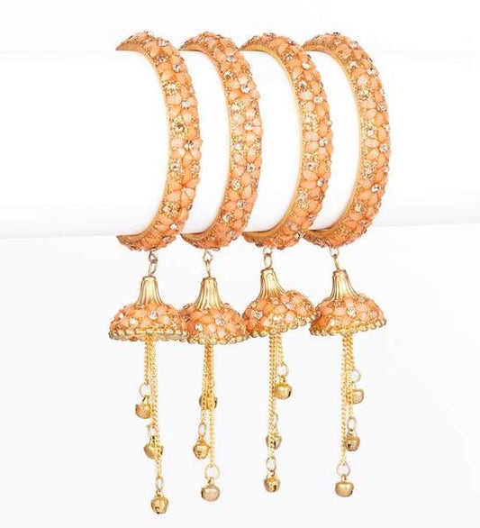 Wedding Festive Latkan Bangles Set for Girls and Women