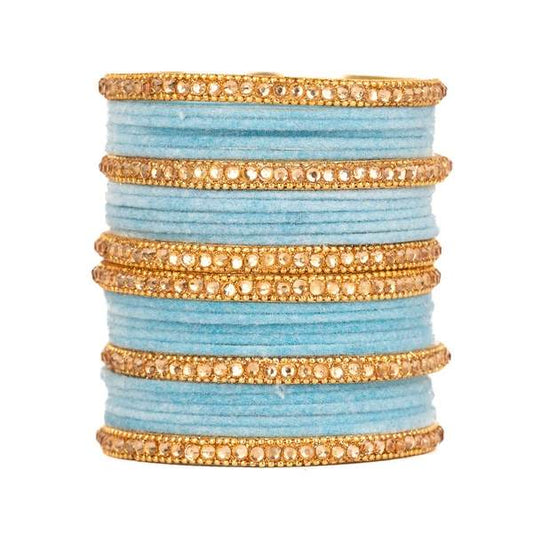 Trendy Velvet & Zircon Bangles for Fashion-Forward Women and Girls