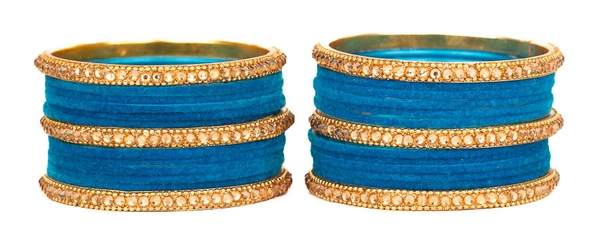 Chic Zircon Stone Metal Bangles with Velvet Accents for Women and Girls 02