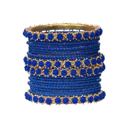 Blue Color Metal Bangles for Women & Girls